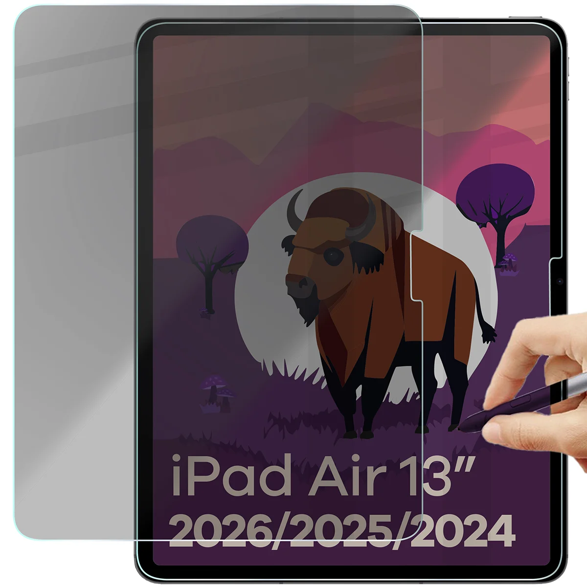 Szkło prywatyzujące Bizon Glass Tab Clear Shadow Duo do iPad Air 13